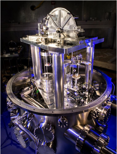 A photograph of the U S national institute of Standards and technology’s watt balance.